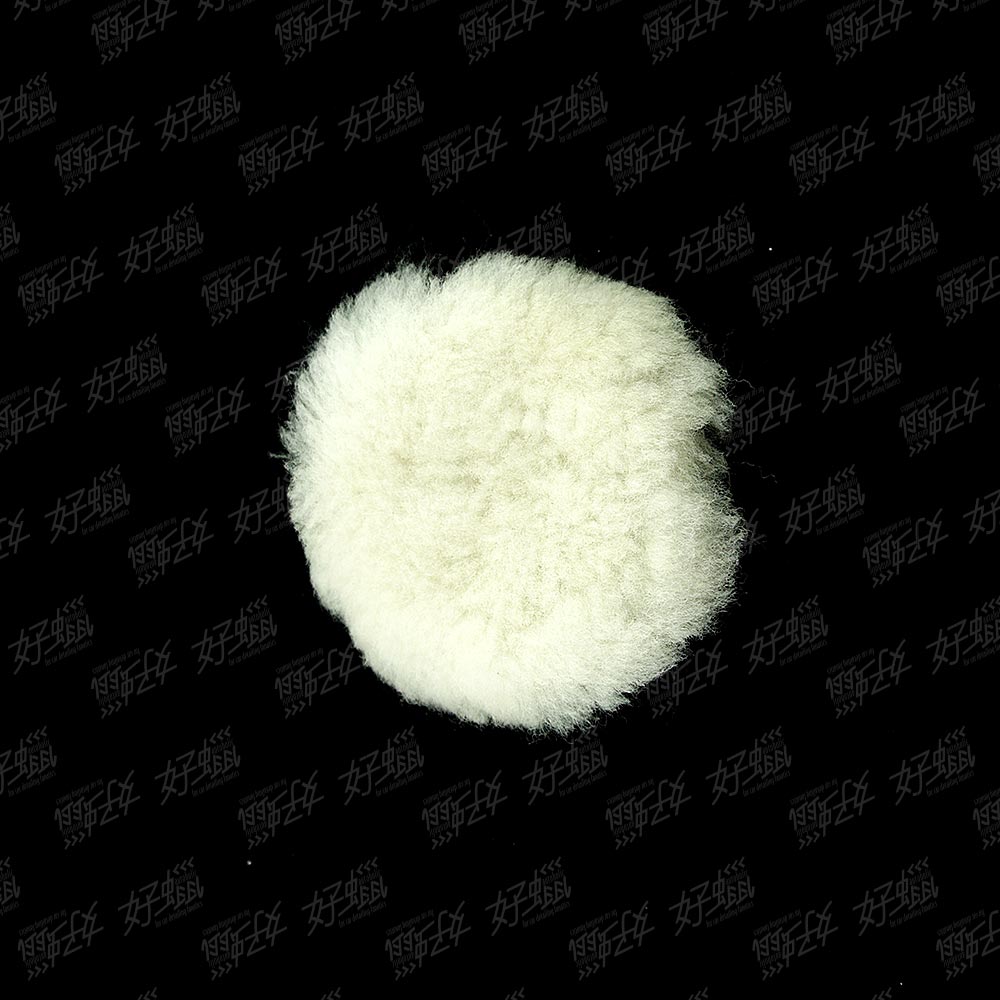 Lake Country  White Sheepkin 4x3/4 inch Wool Light (LC4吋白色羊毛棉)