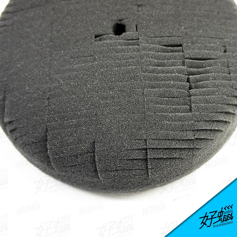 Lake Country 7 Inch Kompressor Foam Pad (LC 7吋 黑色封體格紋棉 封體, 乳蠟, 棕櫚蠟適用)