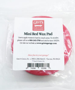 Griot's Garage 3 Inch Mini Red Wax Pad(3吋紅色上蠟棉)
