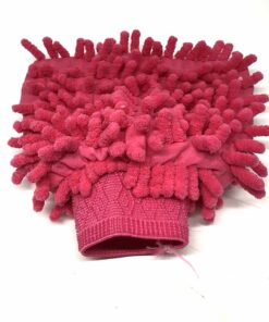 珊瑚絨洗車手套,桃紅色